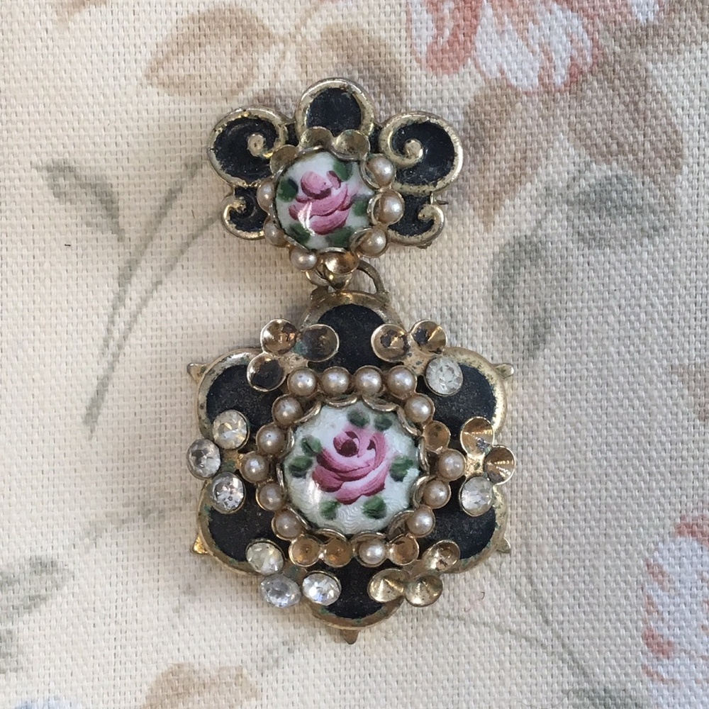 Vintage Rose Brooch
